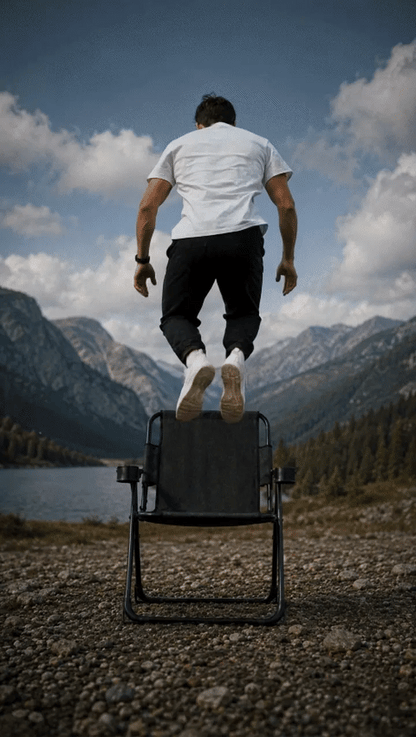 Nordveil™ Titan Kamp Sandalyesi | Çift Bardak Tutuculu